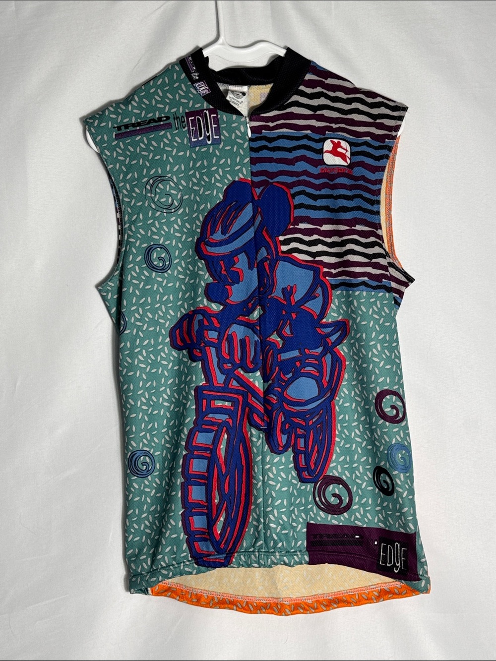 Vintage 90s Giordana x Disney Mickey Mouse Cycling Jersey Sleeveless Medium